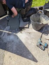 Load image into Gallery viewer, BRAND NEW bi folding gate with composite straight top