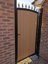 Load image into Gallery viewer, BRAND NEW Tall single Iron and Composite Gate curved top