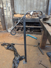 Load image into Gallery viewer, Wrought Iron Standalone handrail with s scrolls 600mm/1000mm wide 1/20 gradient