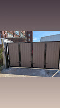 Load image into Gallery viewer, BRAND NEW bi folding gate with composite straight top