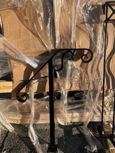 Load image into Gallery viewer, Wrought Iron Standalone handrail with s scrolls 600mm/1000mm wide 1/20 gradient