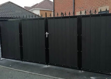 Load image into Gallery viewer, BRAND NEW bi folding gate with composite straight top
