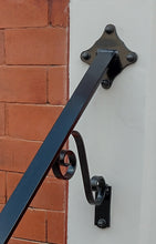 Load image into Gallery viewer, Wrought Iron garden Handrail 800mm long metal - free U.K. delivery
