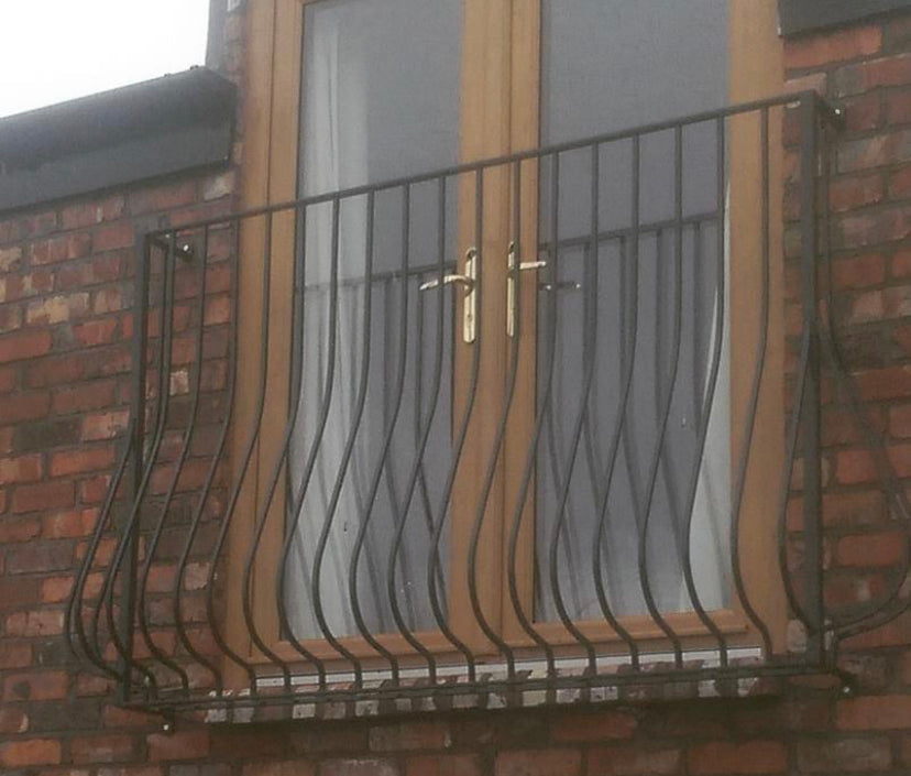 Juliet Balcony bow bar- Meets UK Building Regulations