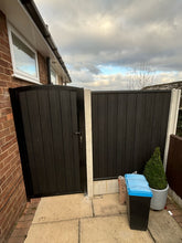 Load image into Gallery viewer, BRAND NEW Tall single Iron and composite Gate curved top
