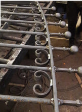 Load image into Gallery viewer, BRAND NEW bi folding curved top Iron Gate with c scrolls bushes and railheads
