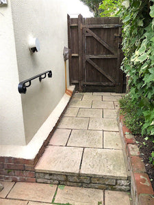 Wrought Iron garden Handrail metal - free U.K. delivery