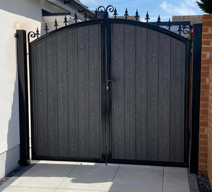 BRAND NEW Half Moon Shape Curve top iron and composite Gates With railheads