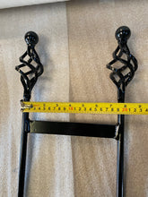 Load image into Gallery viewer, wrought iron boot scraper cement in or push in to grass  - free U.K. delivery
