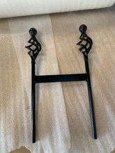 Load image into Gallery viewer, wrought iron boot scraper cement in or push in to grass  - free U.K. delivery
