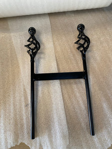 wrought iron boot scraper cement in or push in to grass  - free U.K. delivery